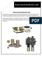 Honda Solenoid Identication Guide