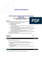 Computer Architecture and Assembly Language Programming - CS401Fall 2004 Final Term Paper.pdf