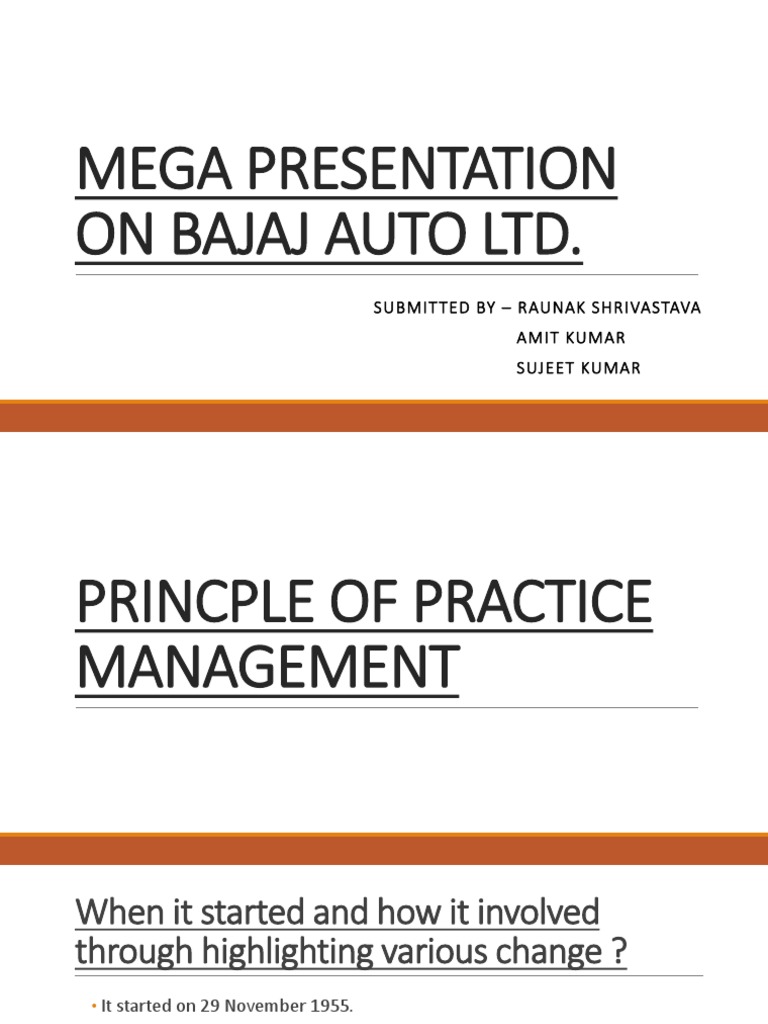 Overview Of Bajaj Auto Ltd History Pdf Business Economies