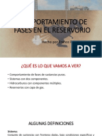 Comportamiento de fases en reservorios