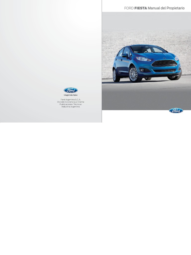 Manual Ford Fiesta 2017 PDF