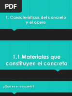 Características Del Concreto y El Acero