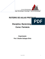 ROTEIRO PARA AULAS PRÁTICAS Bacteriologia 2019