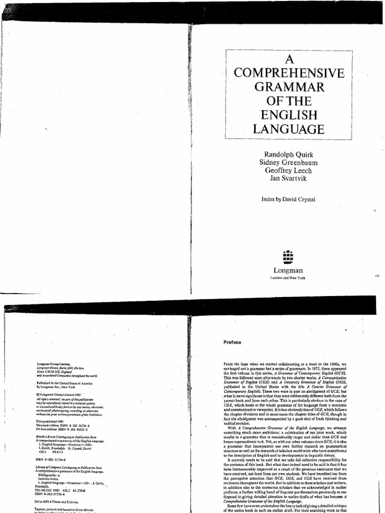 洋書 Quirk et al. Quirk et al. A Comprehensive Grammar of