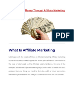 How to Make Money Through Affiliate Marketing for begginers