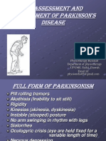 PT Assessment and Management of Parkinson's Disease