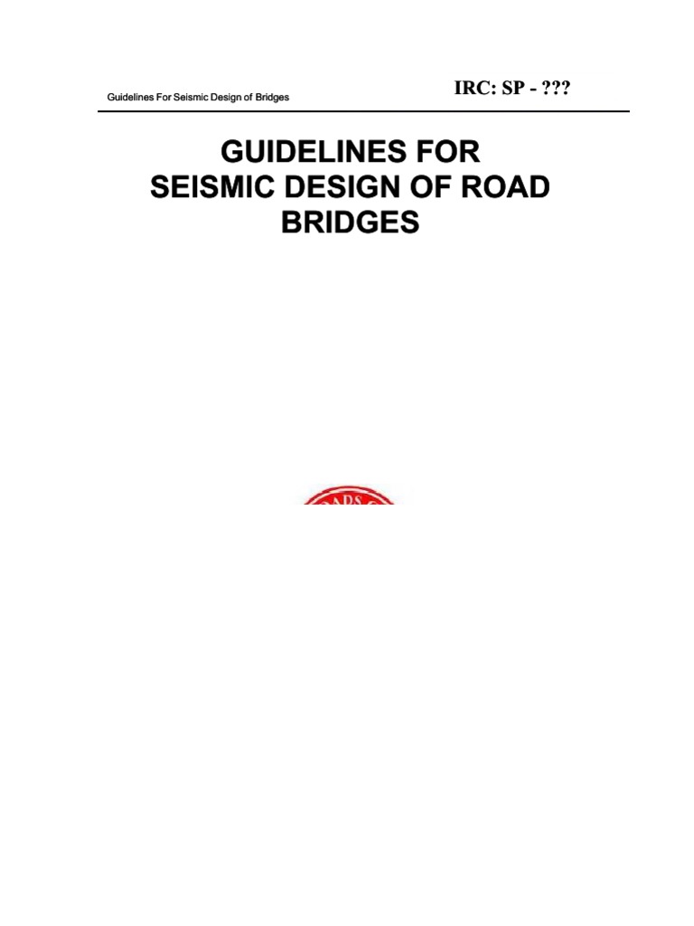 Seismic Design Guidelines for Bridges | PDF | Earthquakes | Bridge