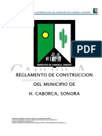 Reglamento de Construccion para El Municipio de Caborca