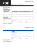 CHESM Qualification Questionnaire