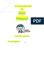 Hero Hangout Flyer