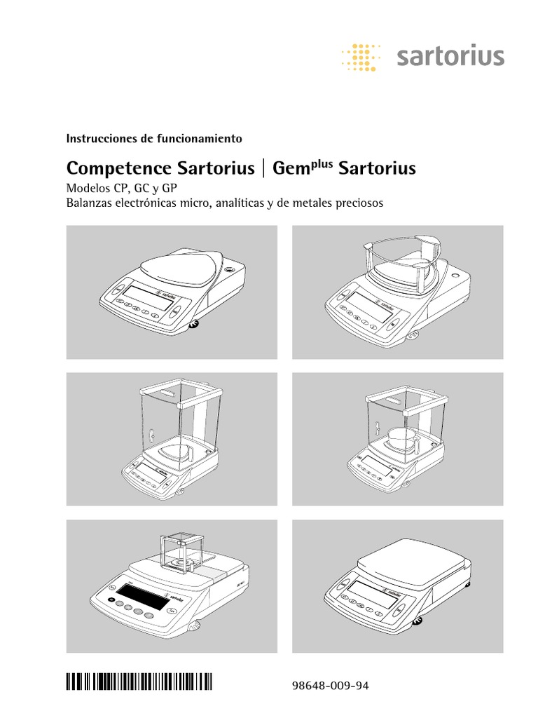 Manual de Sartorius CP205S PDF Balanza Calibración