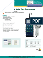 Anemometer Extech - Data Sheet PDF