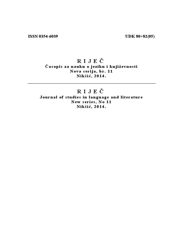 Rijec 11 PDF | PDF
