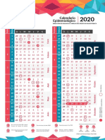 Calendario Epidemiológico INS 2020