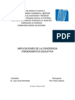 Implicaciones de Los Paradigmas de Investigación en La Práctica Educativa