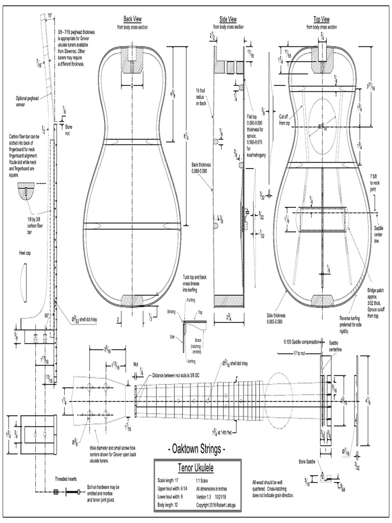 Tenor Ukulele Plans PDF | PDF