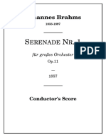 Brahms Op.11 (Serenade 1) PDF