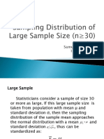 Sampling Distribution of Large Sample Size (N