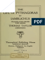 T. Taylor - THE LIFE OF PYTHAGORAS BY IAMBLICHUS, ABRIDGED-Theosophical Publishing House American Branch (1918) PDF