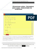 Calculadora de Ecuaciones Online - Calculadora Algebraica Paso A Paso