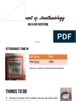 Endorsement - Department of Anesthesiology PDF