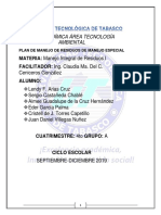 Plan de Manejo de Residuos ANEXOS RELLENADOS PDF