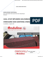 Jual Atap Bitumen Gelombang Onduline Dan Genteng Onduvilla - Aneka Bisnis Indonesia