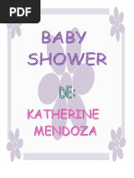 Programa de Baby Shower para Lía Amelie | PDF | Cocina, comidas y vino
