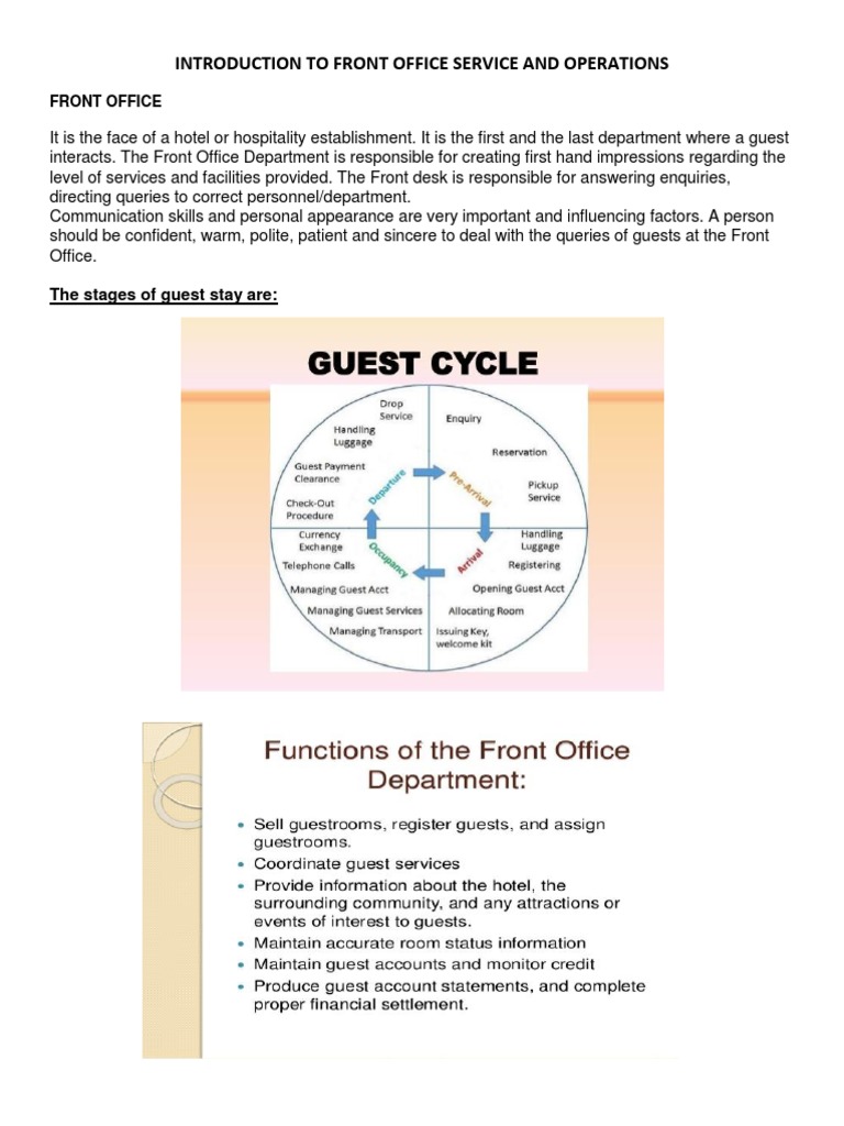Understanding the Hotel Guest Cycle | PDF | Hotel | Information