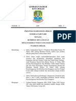 PERDA Nomor14Tahun2009tentangRetribusi IzinGangguan