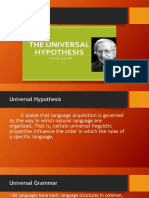Universal Theory Presentation