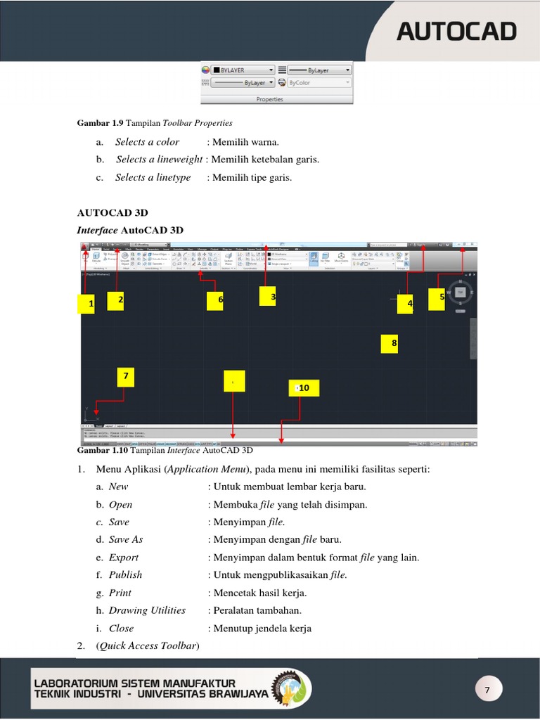 Fasilitas Tools dalam AutoCAD 3D | PDF