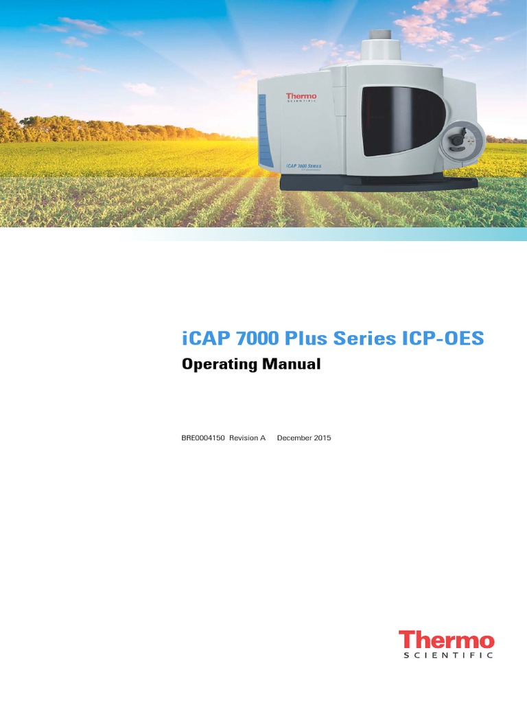 Icap 7000 Plus Series Operating Manual Applied And Interdisciplinary Physics Optics