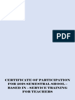 Bamba CERTIFICATE OF PARTICIPATION For PDF