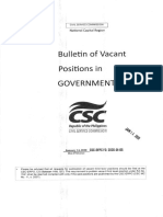 2020 01 14 Bulletin of Vacant Positions
