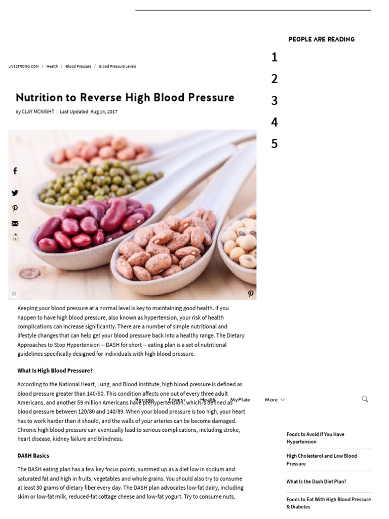 Reverse High Blood Pressure