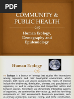 Ecology Demography and Epidemiology