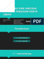 Sistematika Dan Langkah Langkah Penulisan Karya Ilmiah