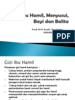 Minggu 3 - Gizi Ibu Hamil, Menyusui, Bayi Dan