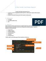 04.sintaks, Tipe Data, Variabel, Input Output, Sequence