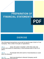 Preparation of Financial Statements