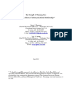 The Strength of Churning Ties: A Dynamic Theory of Interorganizational Relationships