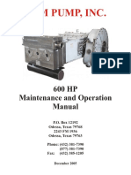 600HP OFM Pumps Maintenance and Operation Manual PDF