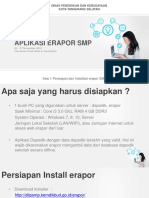 Bimtek Aplikasi Erapor SMP 05 - 07 November 2018