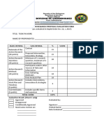 Action Research Proposal Evaluation Form