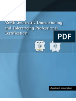 ASME Geometric Dimension Ing and Tolerance Professional Certification