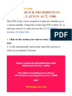 Child Labour Prohibition and Regulation Act, 1986 PDF