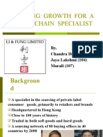Li & Fung: Growth For A Supply Chain Specialist: By, Chandra Deepthi (102) Jaya Lakshmi (104) Murali