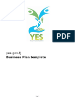 YES Business Plan Template Sample3026518549036406626