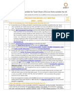 A209 Pre Visit Preparation Checklist For TCs On Visits Outside The US - 5 20 2019 1